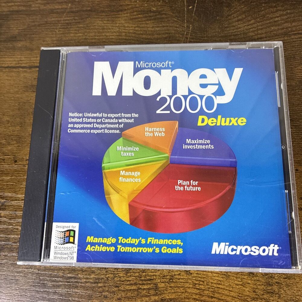 Microsoft Money 2000 Deluxe PC Cd Rom